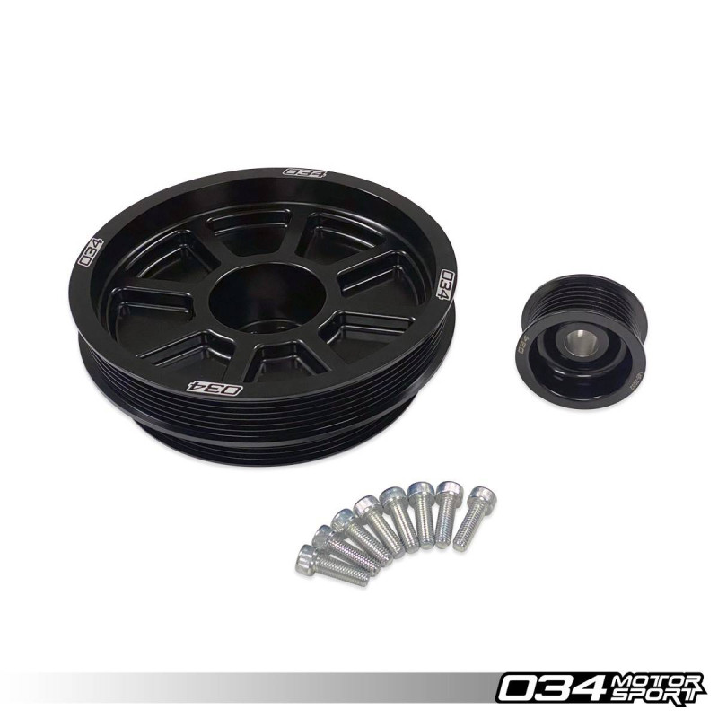 Poulies doubles 034-145-Z047 034Motorsport pour Audi S4/S5/Q5/SQ5, A6/A7, A8 3.0 TFSI