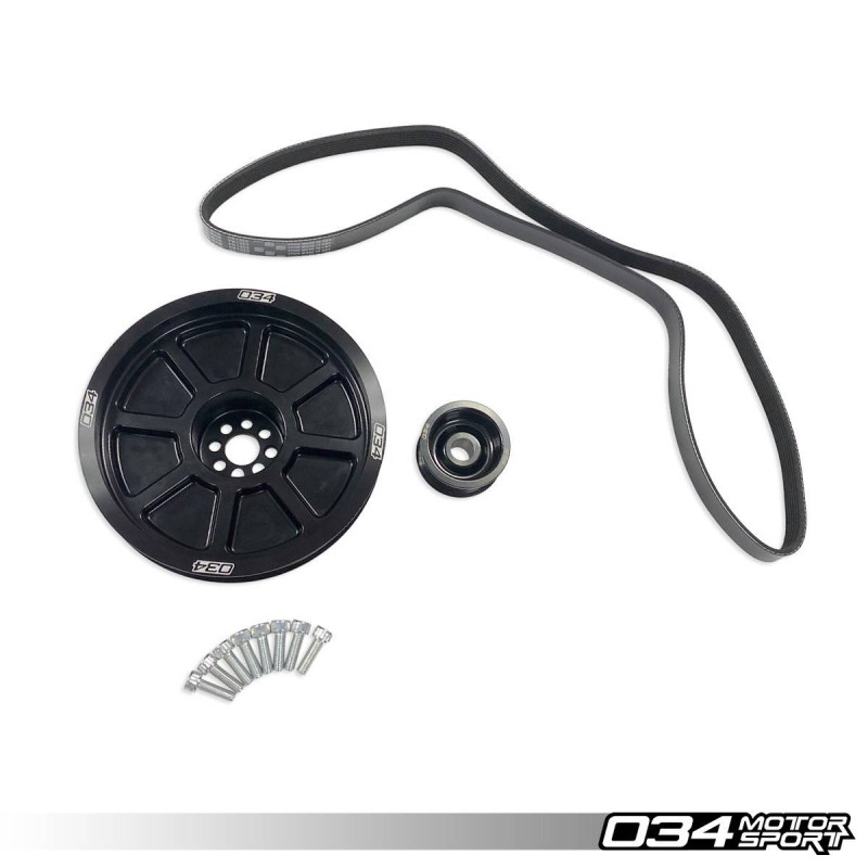 Poulies doubles 034-145-Z047 034Motorsport pour Audi S4/S5/Q5/SQ5, A6/A7, A8 3.0 TFSI