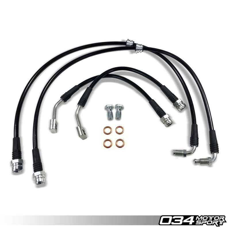 Kit flexibles de frein tressées en acier inoxydable 034-303-0018 034 Motorsport pour Audi TT RS/RS3